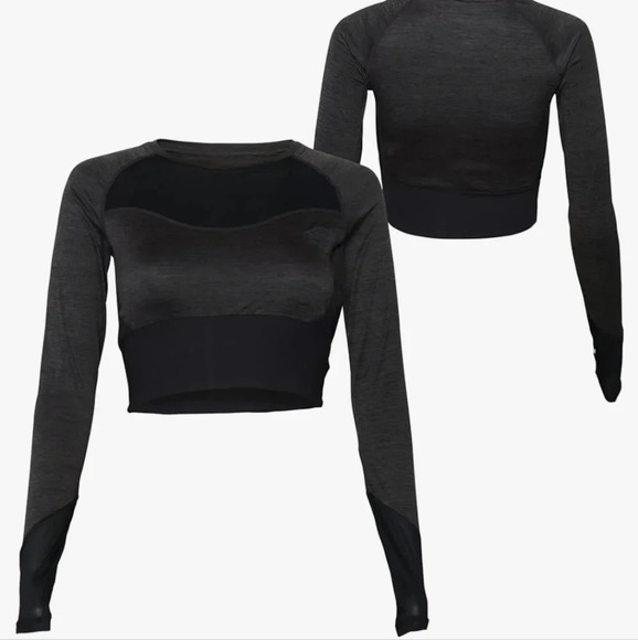 Umbro Womens Pro Training Cropped Ls Top - Picture 3 of 7